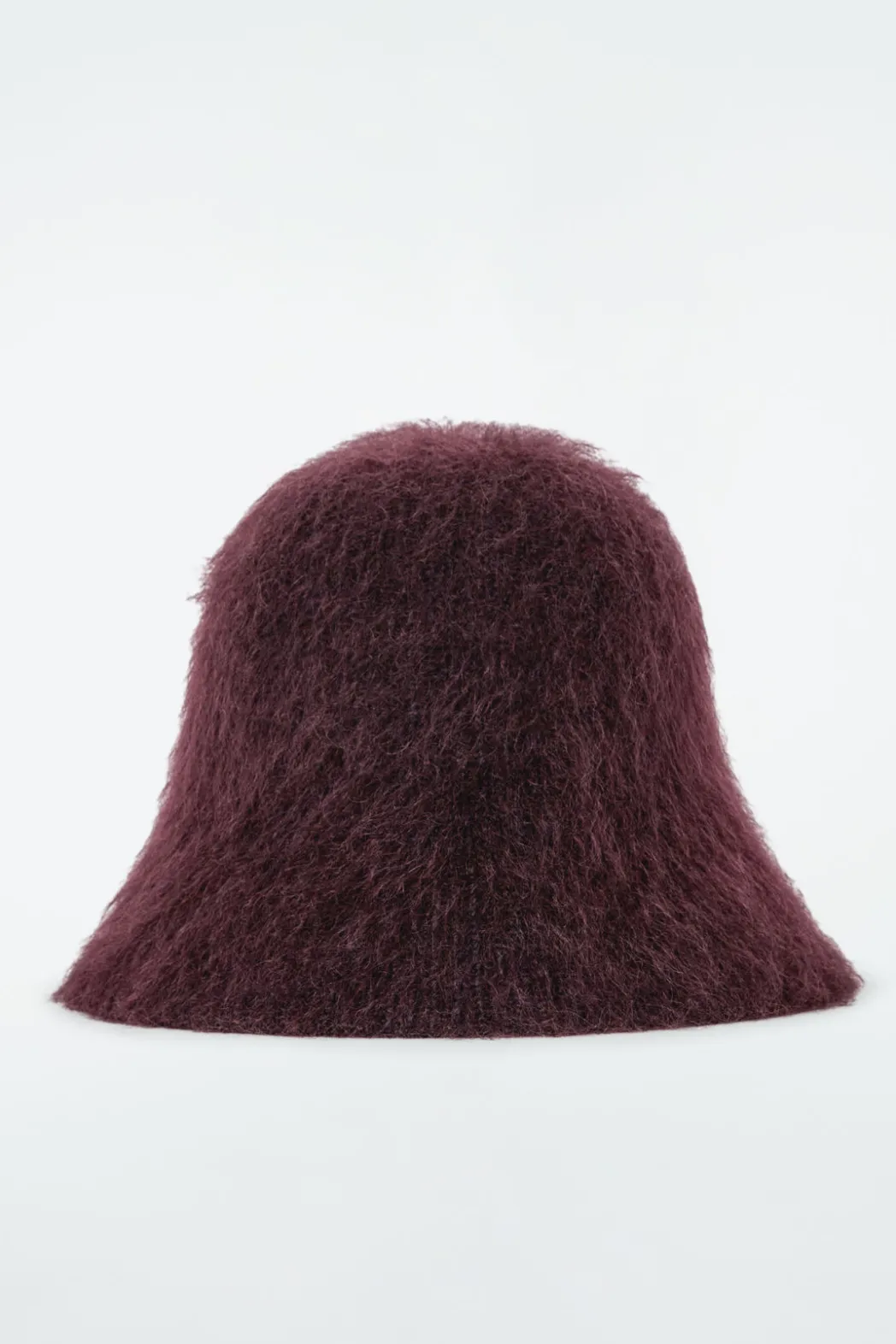 Hot COS MOHAIR BUCKET HAT BURGUNDY