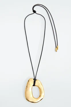COS MOLTEN PENDANT NECKLACE GOLD