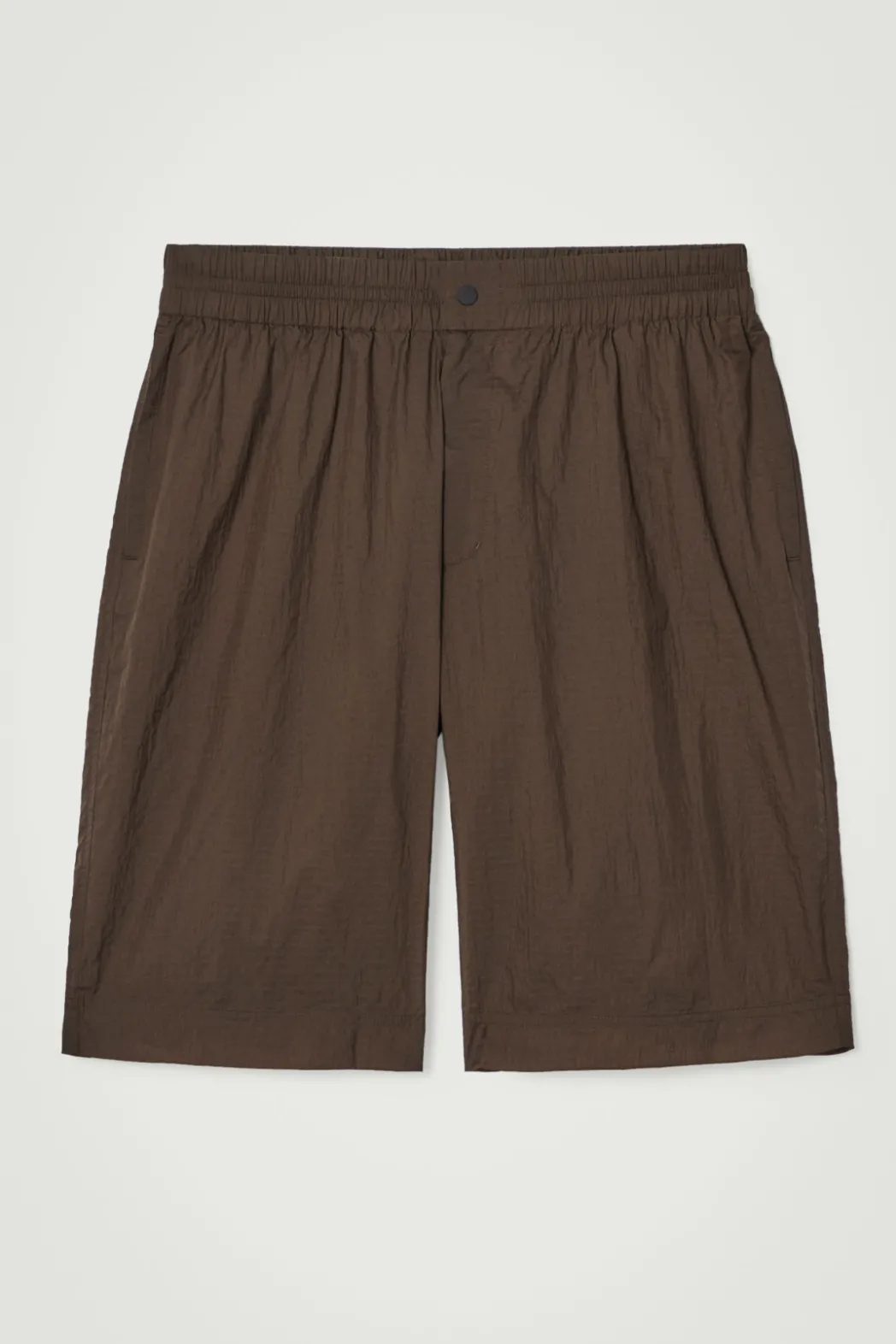Best COS NYLON-RIPSTOP PARACHUTE SHORTS BROWN