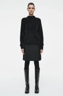 Hot COS OPAQUE WOOL-BLEND TIGHTS BLACK