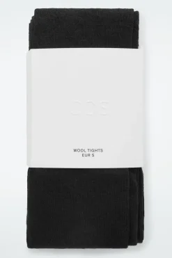 Hot COS OPAQUE WOOL-BLEND TIGHTS BLACK