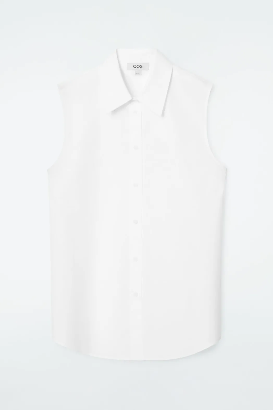 Best COS OPEN-BACK SLEEVELESS SHIRT WHITE