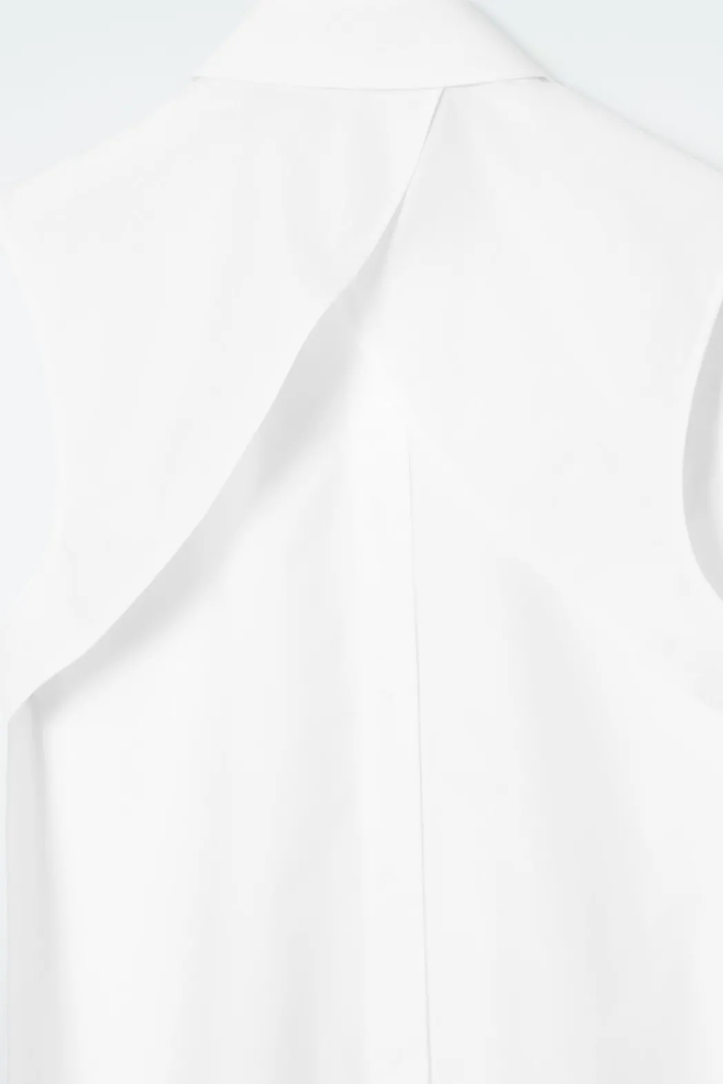 Best COS OPEN-BACK SLEEVELESS SHIRT WHITE