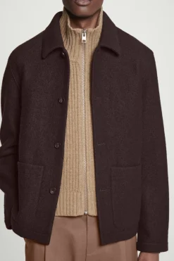 Outlet COS OPEN-SIDE ZIP-UP WOOL VEST BEIGE