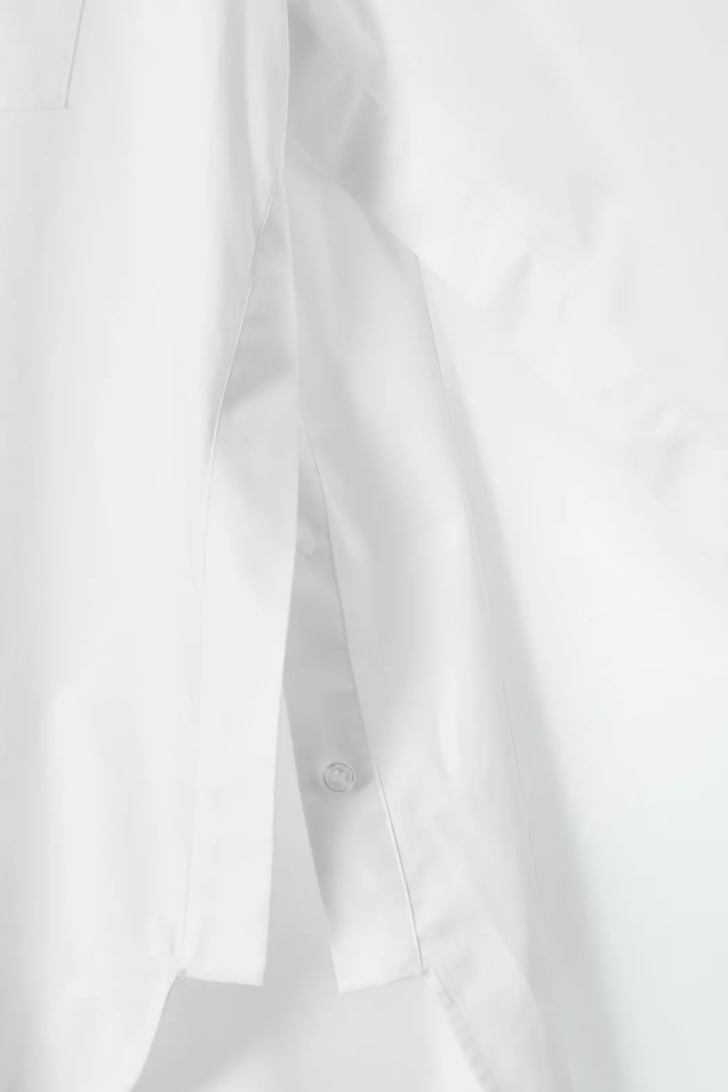 Discount COS OPEN-SLEEVE SHIRT WHITE
