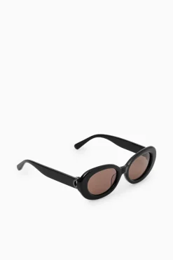 Discount COS OVAL SUNGLASSES - ROUND BLACK