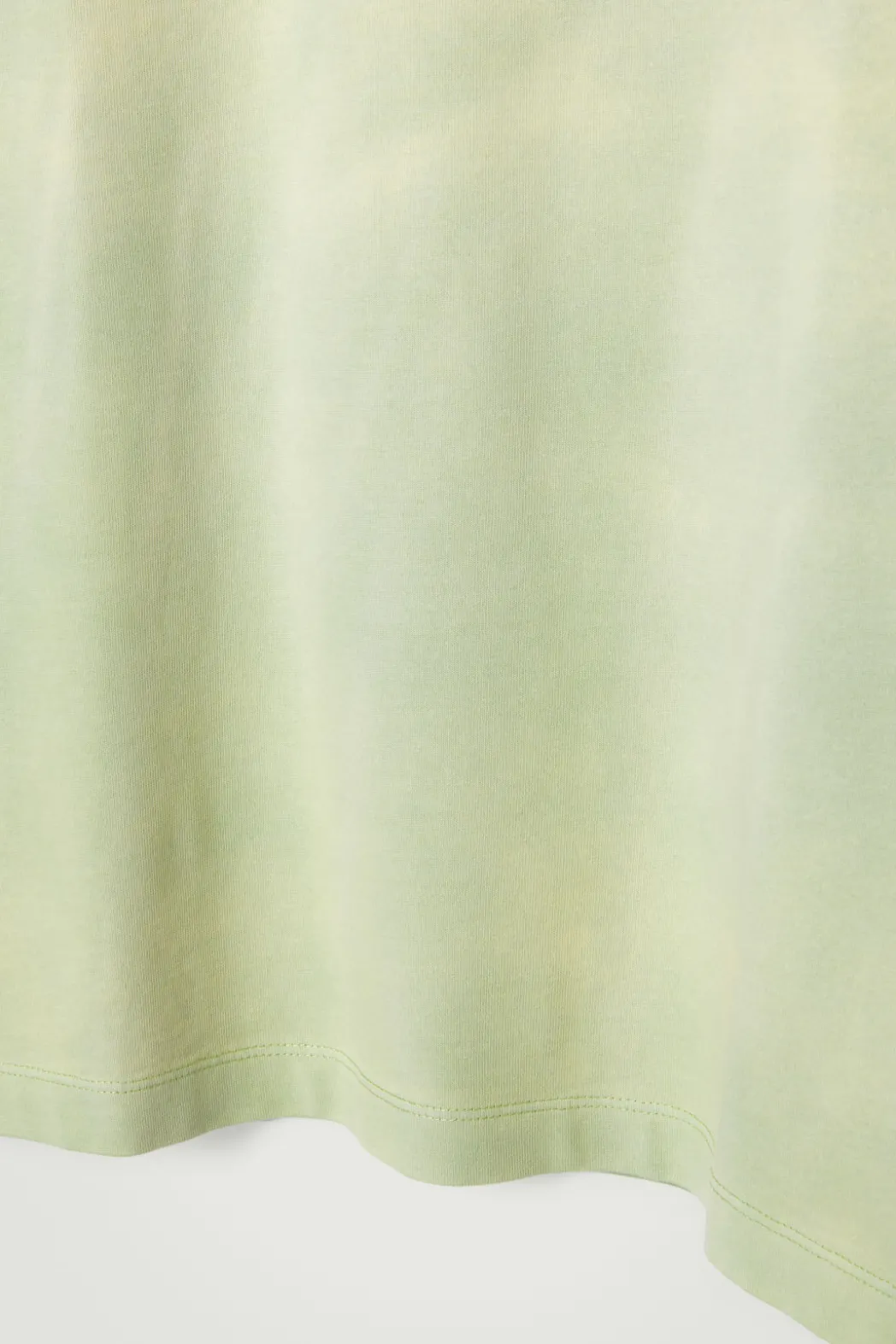 COS OVERSIZED ACID-WASH COTTON T-SHIRT LIGHT GREEN