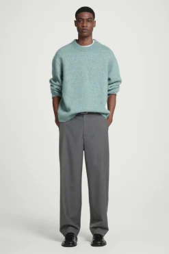 Clearance COS OVERSIZED ALPACA-BLEND SWEATER BLUE MÉLANGE