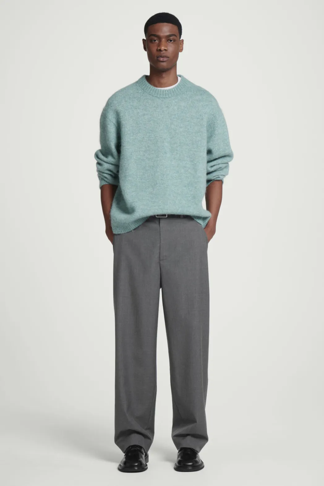 Clearance COS OVERSIZED ALPACA-BLEND SWEATER BLUE MÉLANGE