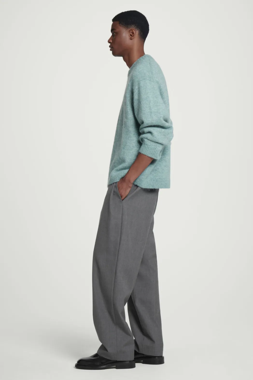 Clearance COS OVERSIZED ALPACA-BLEND SWEATER BLUE MÉLANGE