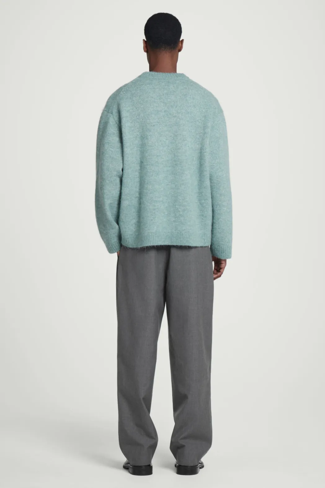 Clearance COS OVERSIZED ALPACA-BLEND SWEATER BLUE MÉLANGE