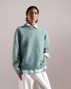 Clearance COS OVERSIZED ALPACA-BLEND SWEATER BLUE MÉLANGE