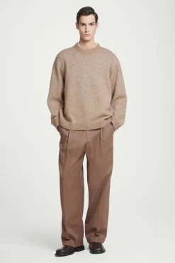 Clearance COS OVERSIZED ALPACA-BLEND SWEATER BEIGE MÉLANGE