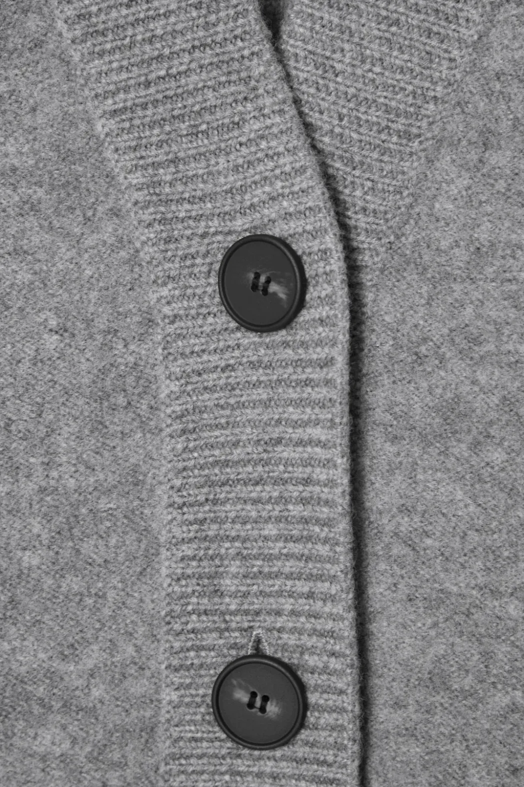 Hot COS OVERSIZED BOILED MERINO WOOL CARDIGAN LIGHT GRAY