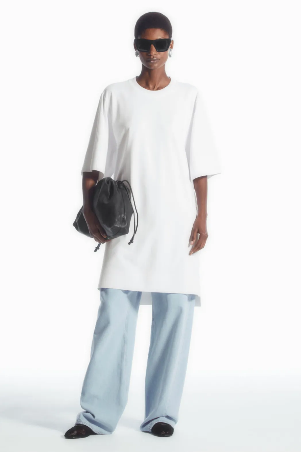 Online COS OVERSIZED BOXY T-SHIRT WHITE