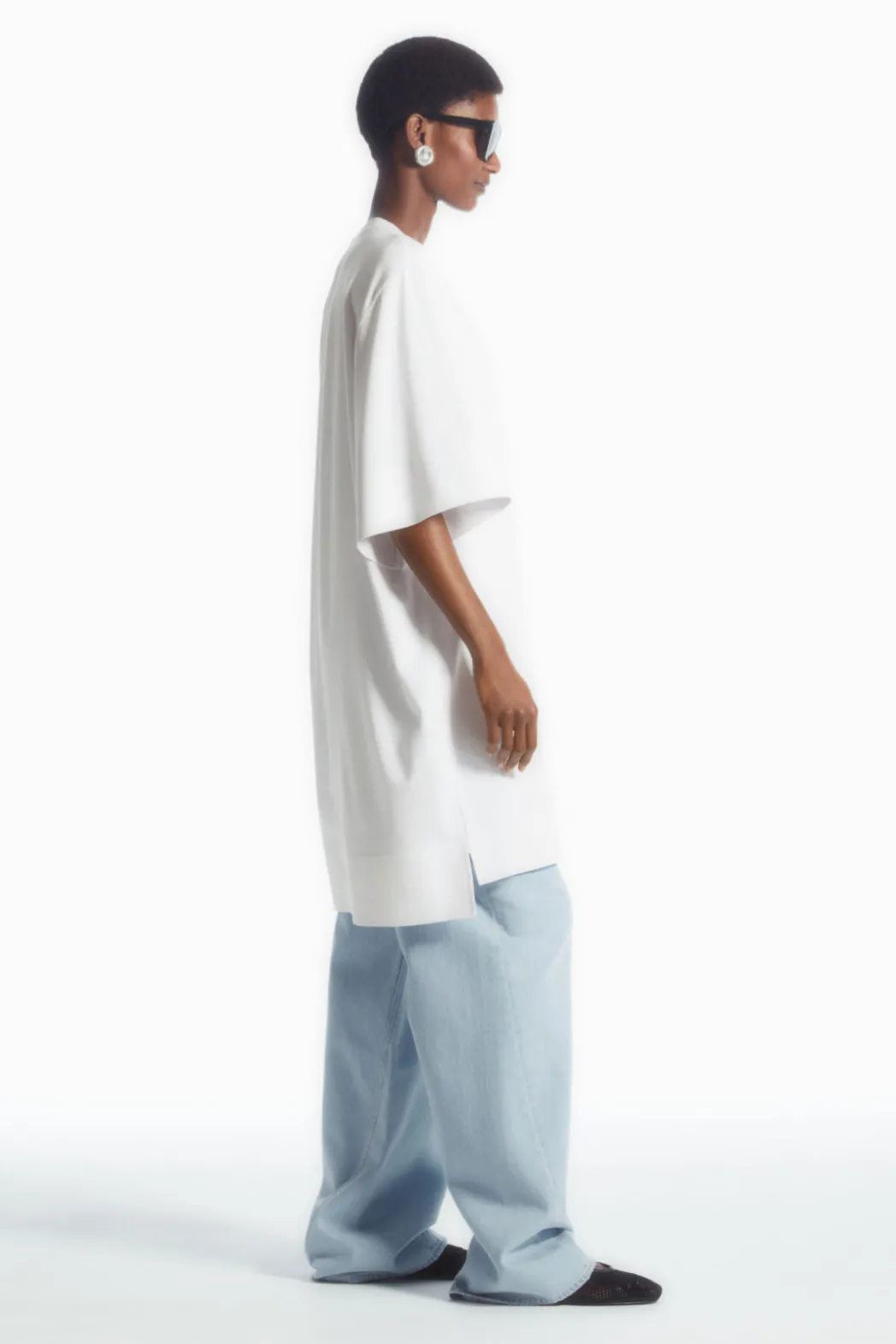 Online COS OVERSIZED BOXY T-SHIRT WHITE
