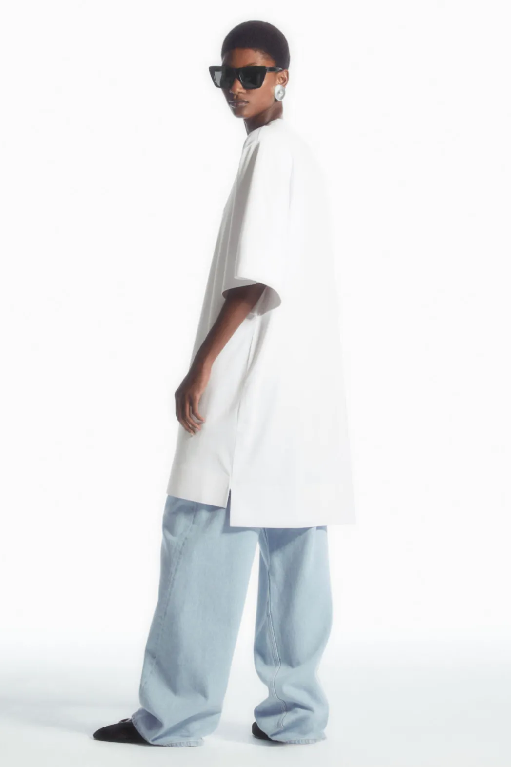 Online COS OVERSIZED BOXY T-SHIRT WHITE