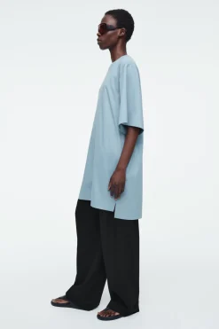 Online COS OVERSIZED BOXY T-SHIRT LIGHT BLUE
