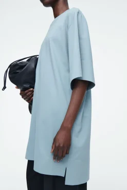 Online COS OVERSIZED BOXY T-SHIRT LIGHT BLUE