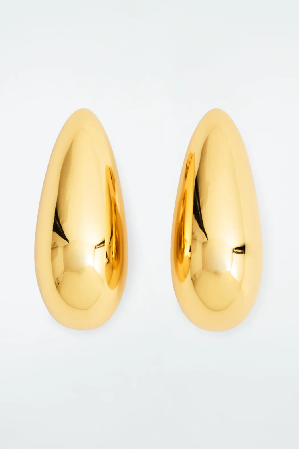 Discount COS OVERSIZED CHUNKY DROPLET EARRINGS GOLD