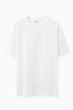 Clearance COS OVERSIZED COTTON T-SHIRT white