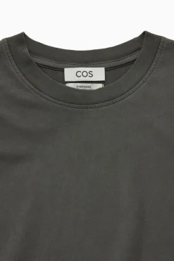 Hot COS OVERSIZED COTTON T-SHIRT WASHED GRAY