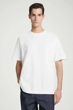 Online COS OVERSIZED COTTON T-SHIRT WHITE