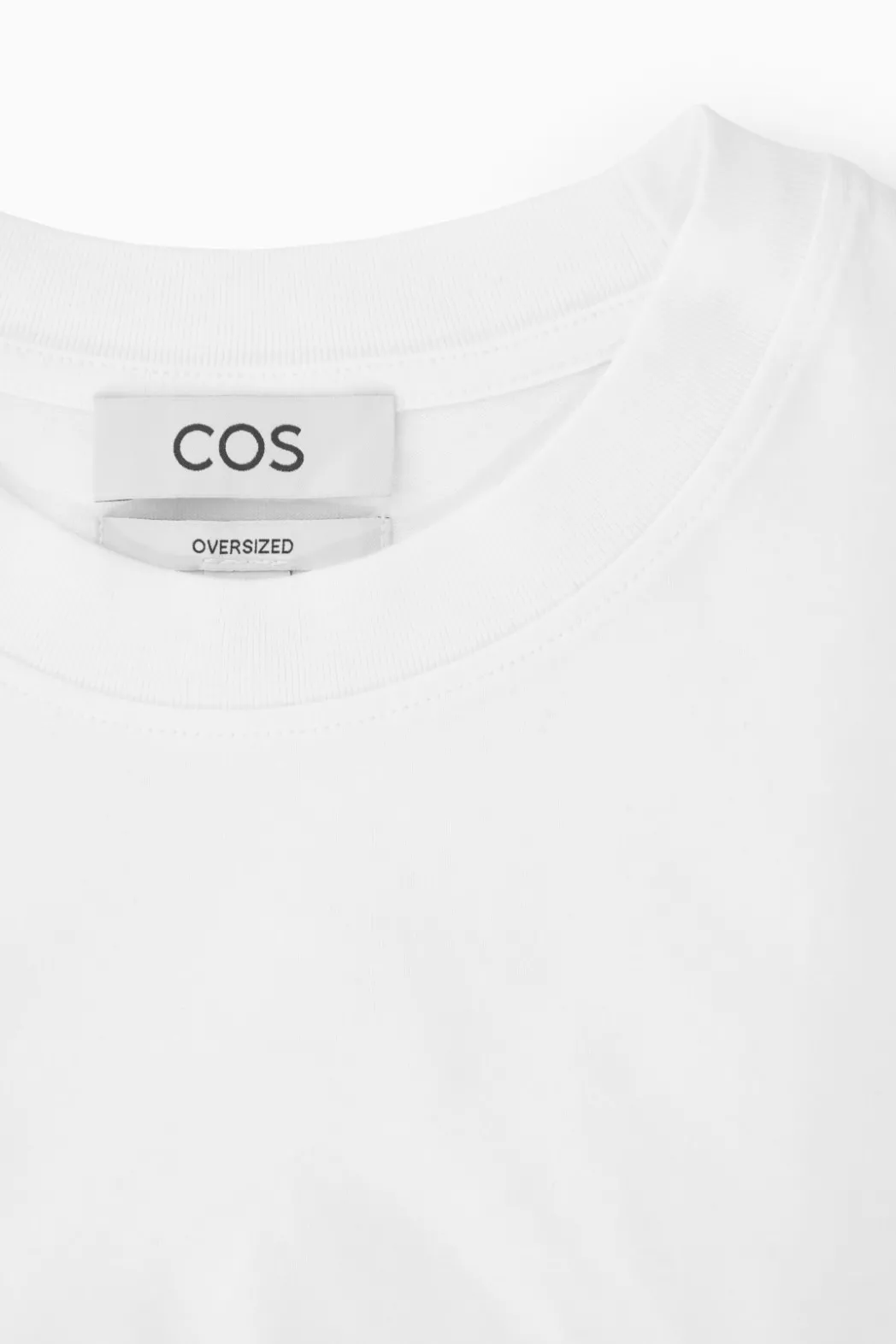 Online COS OVERSIZED COTTON T-SHIRT WHITE