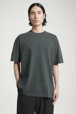 Best COS OVERSIZED COTTON T-SHIRT BLACK