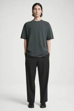 Best COS OVERSIZED COTTON T-SHIRT BLACK