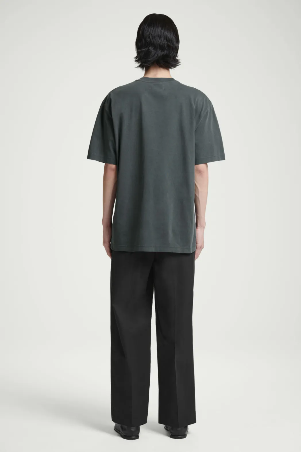 Best COS OVERSIZED COTTON T-SHIRT BLACK