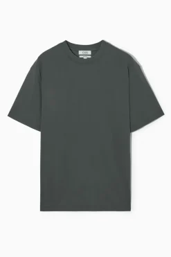 Best COS OVERSIZED COTTON T-SHIRT BLACK