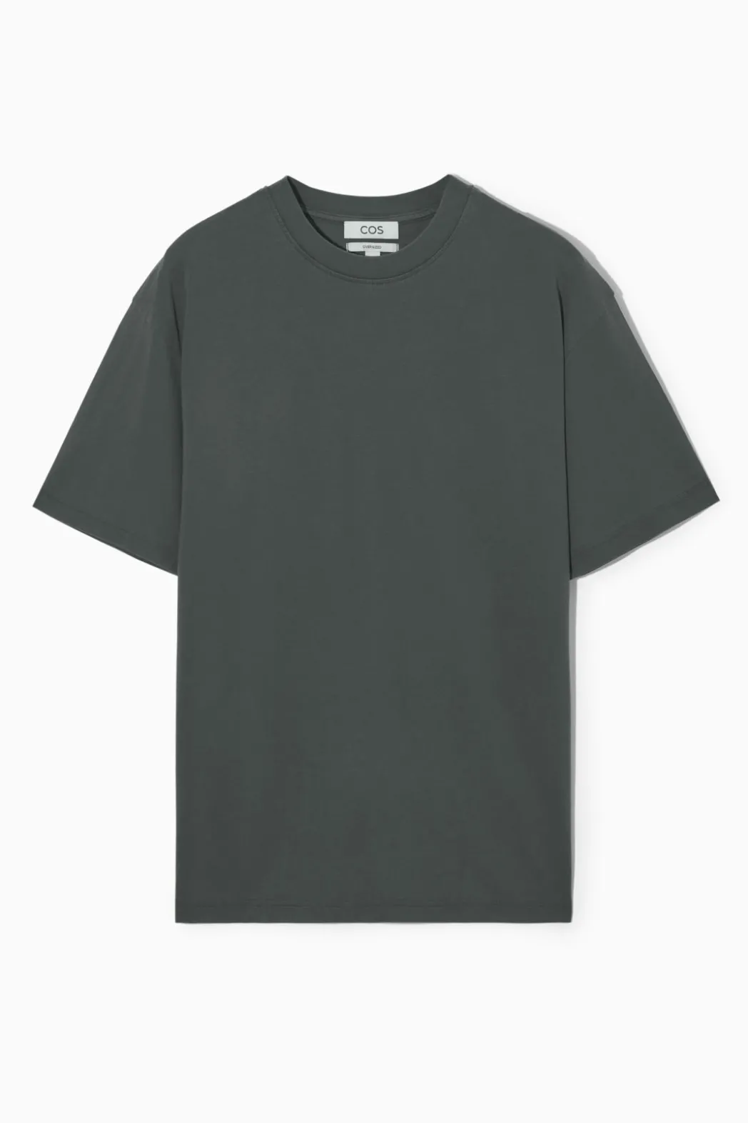 Best COS OVERSIZED COTTON T-SHIRT BLACK