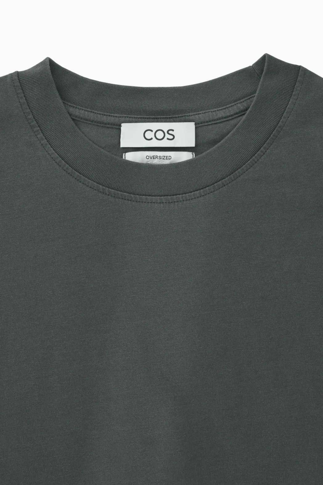 Best COS OVERSIZED COTTON T-SHIRT BLACK
