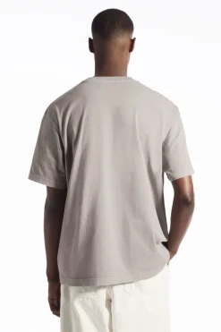 New COS OVERSIZED COTTON T-SHIRT STONE