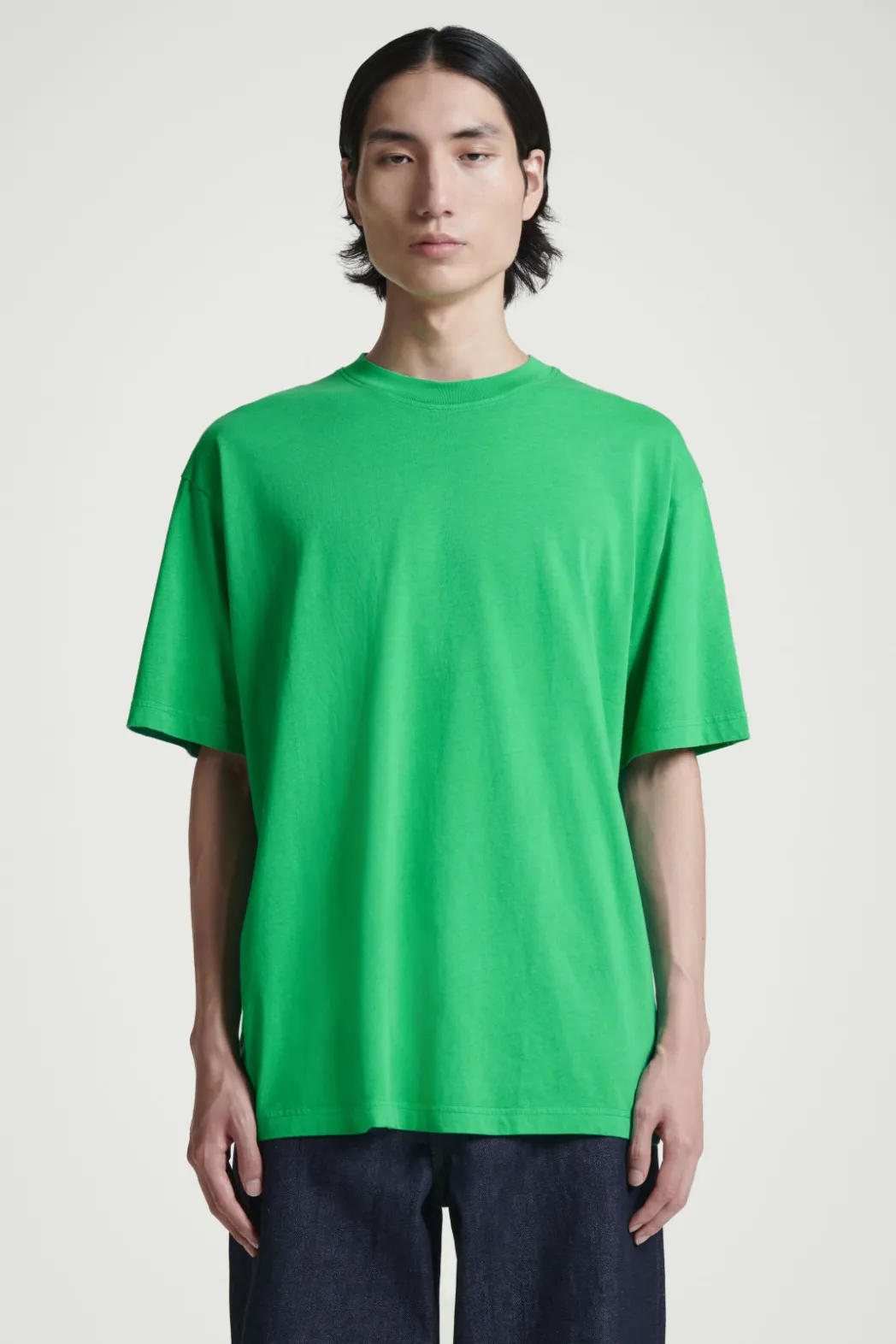 Best COS OVERSIZED COTTON T-SHIRT GREEN