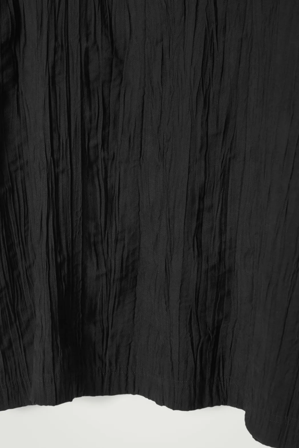 Hot COS OVERSIZED CRINKLED-TEXTURE T-SHIRT BLACK