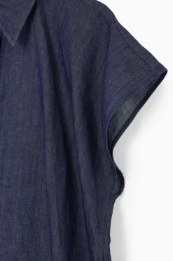 Outlet COS OVERSIZED DENIM MIDI SHIRT DRESS INDIGO