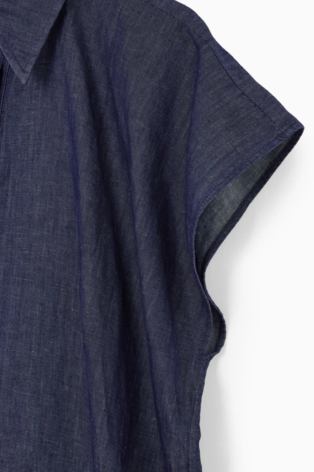 Outlet COS OVERSIZED DENIM MIDI SHIRT DRESS INDIGO