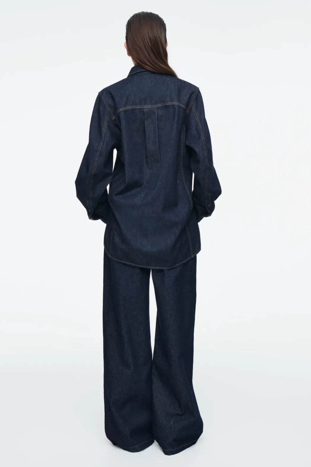 Sale COS OVERSIZED DENIM SHIRT INDIGO