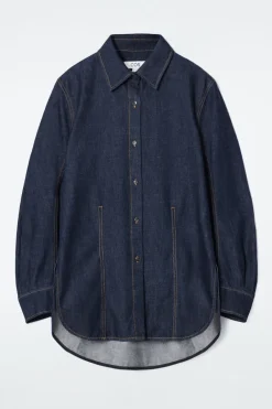 Sale COS OVERSIZED DENIM SHIRT INDIGO