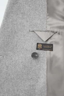 New COS OVERSIZED DOUBLE-BREASTED WOOL COAT GRAY