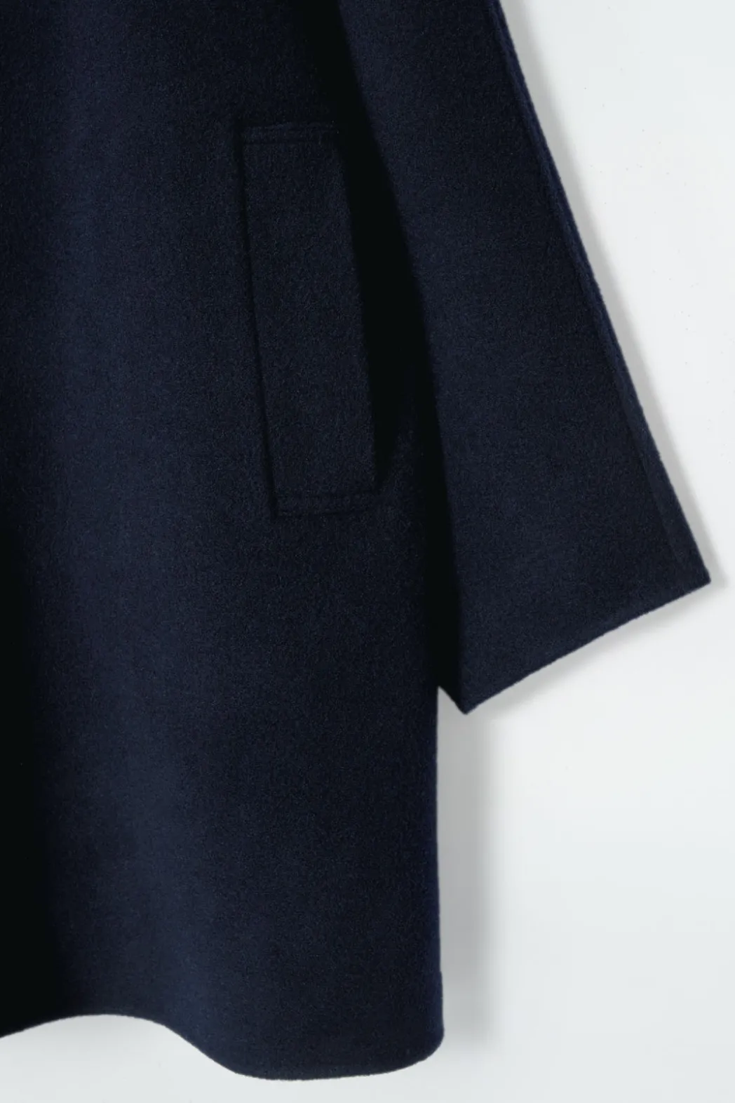 New COS OVERSIZED DOUBLE-FACED WOOL COAT NAVY