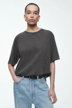 COS OVERSIZED FADED T-SHIRT BLACK