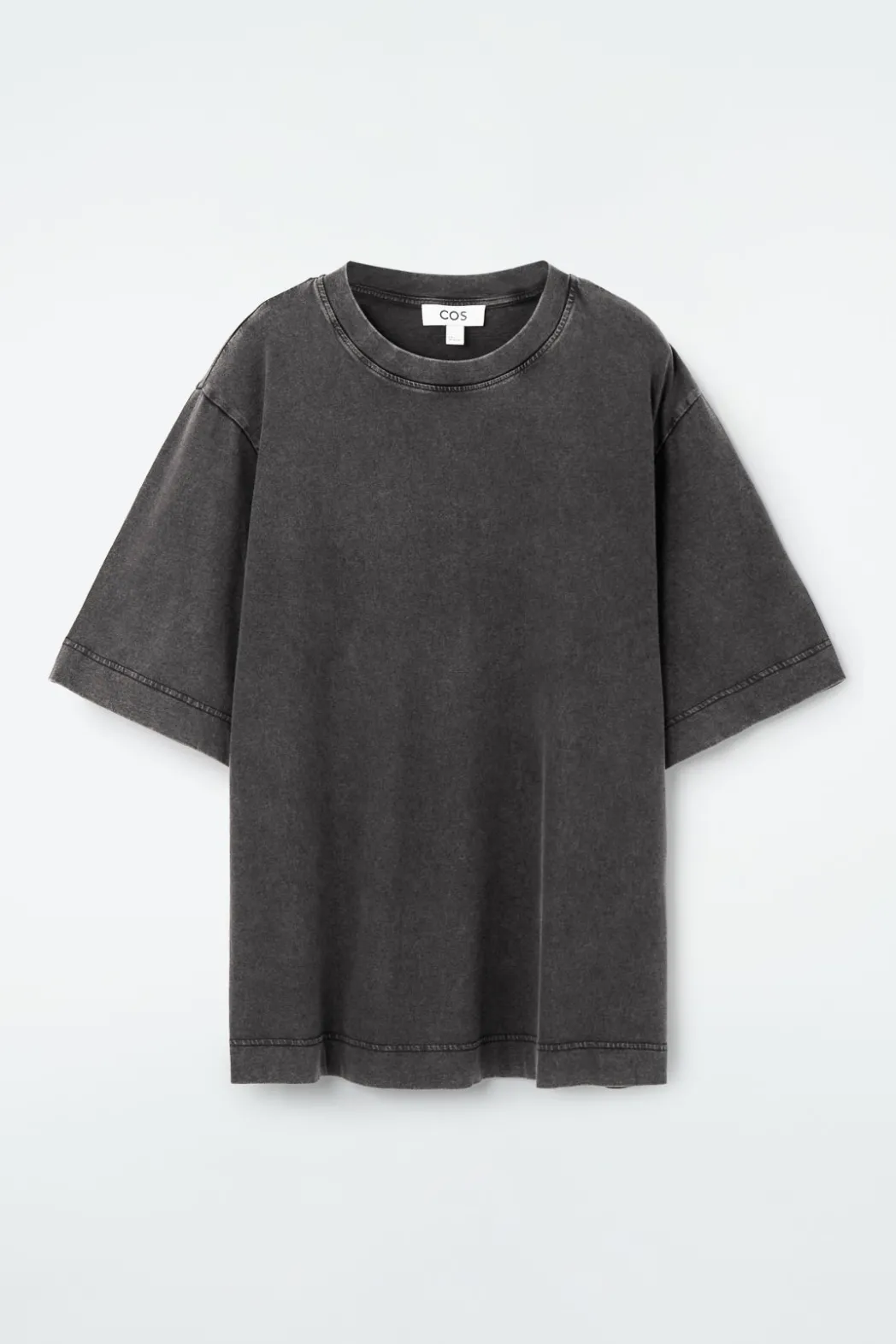 COS OVERSIZED FADED T-SHIRT BLACK