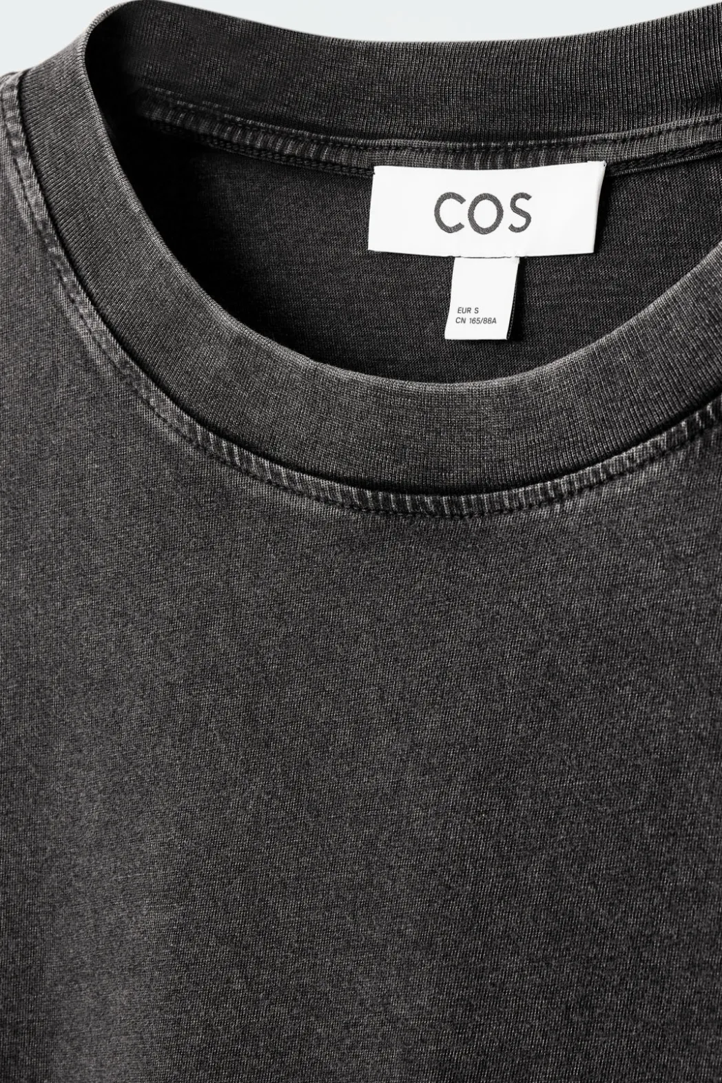 COS OVERSIZED FADED T-SHIRT BLACK