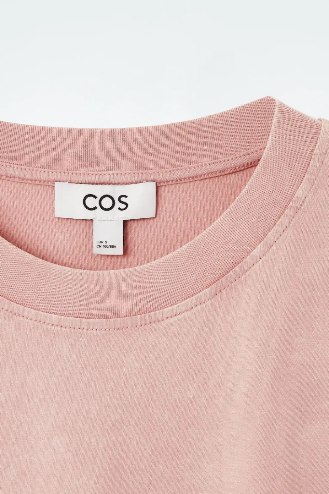 Discount COS OVERSIZED FADED T-SHIRT DUSTY PINK
