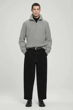 Discount COS OVERSIZED FUNNEL-NECK ALPACA JUMPER GRAY