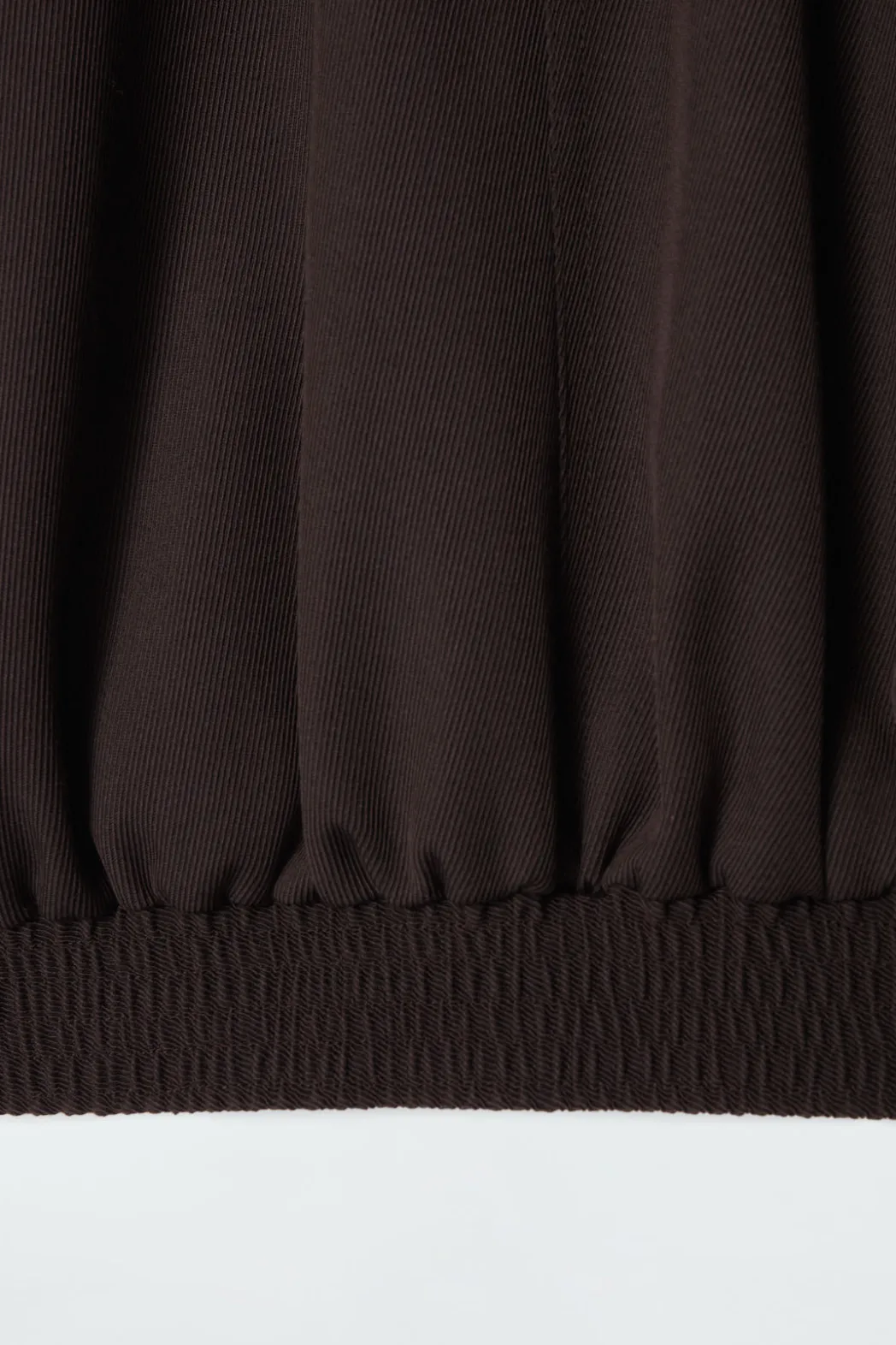 Best COS OVERSIZED FUNNEL-NECK WOOL-BLEND JACKET DARK BROWN