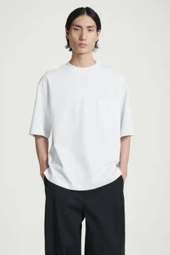 Hot COS OVERSIZED HEAVYWEIGHT COTTON T-SHIRT WHITE